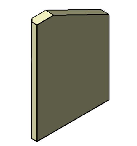 Picture of Vermiculite Fire Brick - LH Side - Woodland
