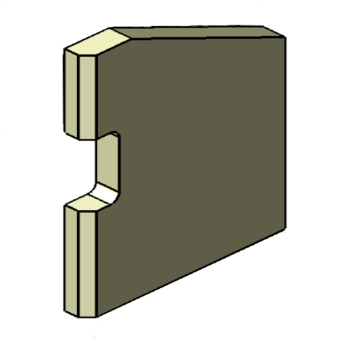 Picture of Vermiculite Fire Brick - RH Side - Woodland