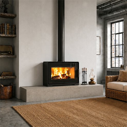 Picture of Dinder 80 Freestanding, Log store & Wall Hung