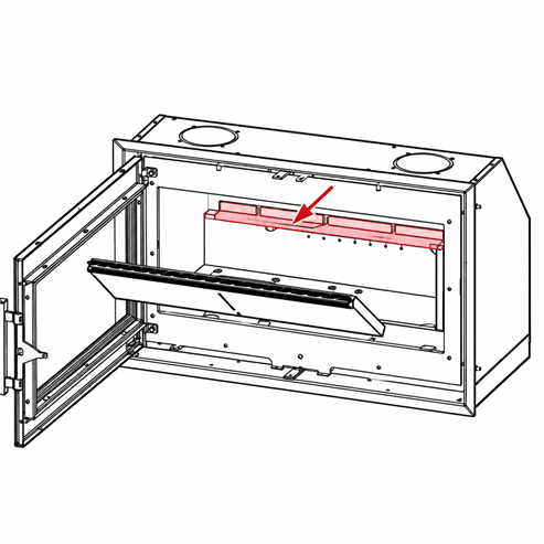 Picture of Rear Brick Holding Plate (Steel)